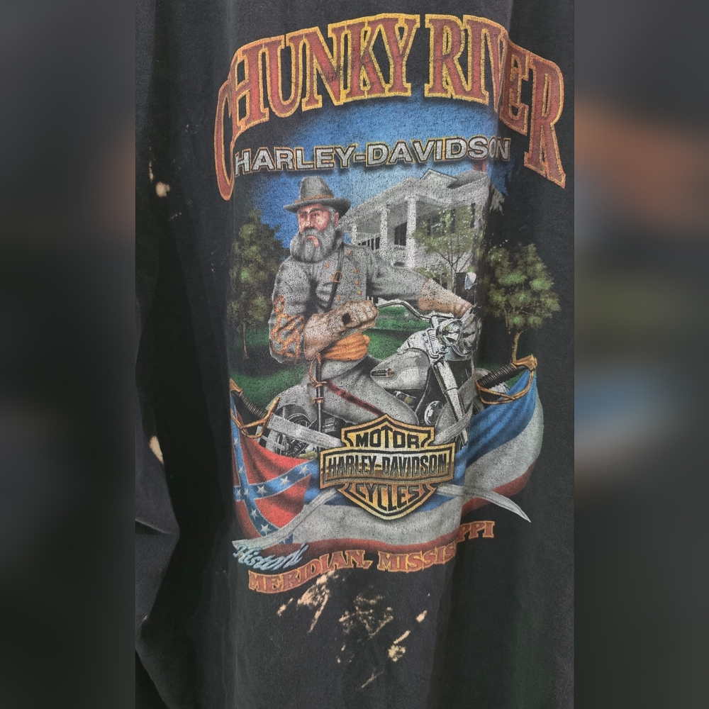 Harley-Davidson Charcoal Tee with Eagle Graphic XXL 2007 - Picture 2 of 5
